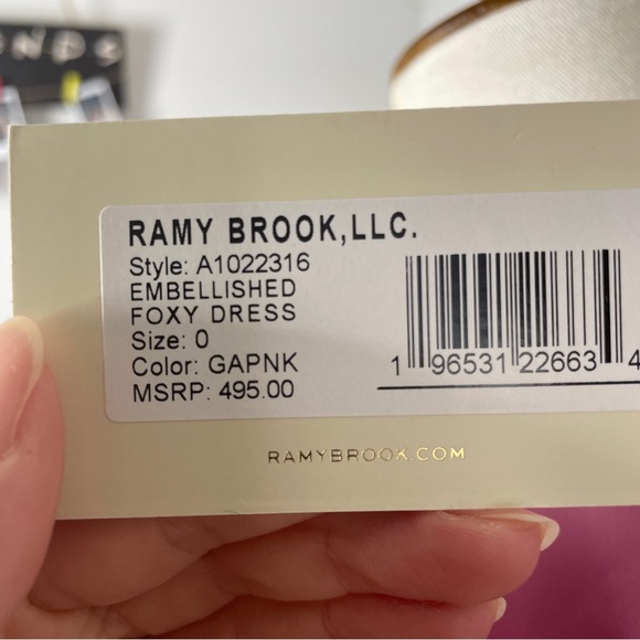 NWT Ramy Brook Foxy Embellished Mini Dress - Picture 10 of 13
